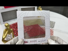 Miedź nierdzewna sieć drutu tkane szkło laminowane anty kwas 0,6 mm