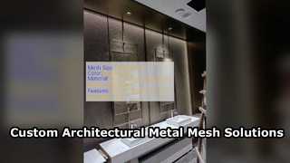Niestandardowa architektoniczna siatka metalowa do fasad i wnętrz