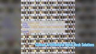 Niestandardowa architektoniczna siatka metalowa do nowoczesnych fasad budynków