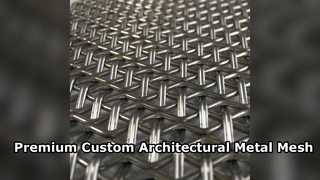 Niestandardowa architektoniczna siatka metalowa do nowoczesnych fasad