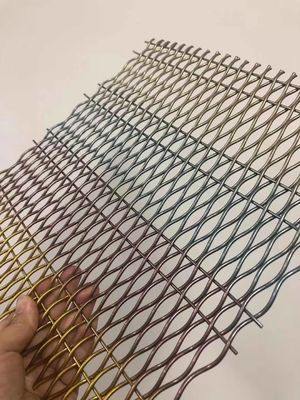 18 mm Warp Pitch Aluminium Dekoracyjne siatki drukowane do drzwi szaf