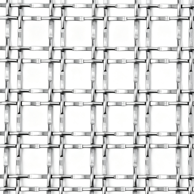 Custom Size and Finish Architectural Woven Wire Mesh Facade Partition Screen