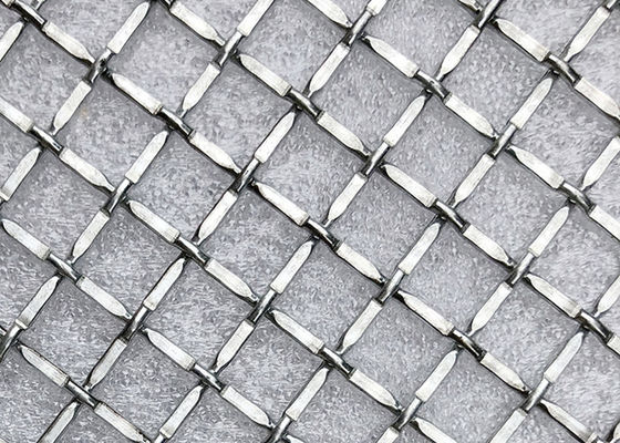 Metalowa dekoracja Ss302 Blokada Crimp Wire Mesh Odporność na alkalia do sufitu i bramy