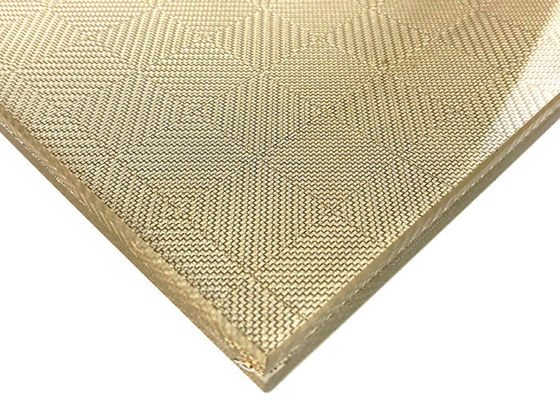 Art Brass Tkane Metal Szkło laminowane siatki 0.5mm