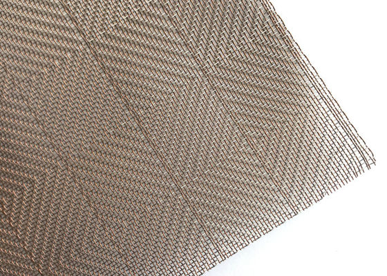 Art Brass Tkane Metal Szkło laminowane siatki 0.5mm