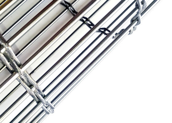 Ss 316 Elastyczny kabel Architektoniczna fasada z siatki metalowej z 67% otwarciem