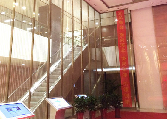 Złoty kolorowy drut kablowy Pvd Architectural Metal Mesh Screen o szerokości 6 m
