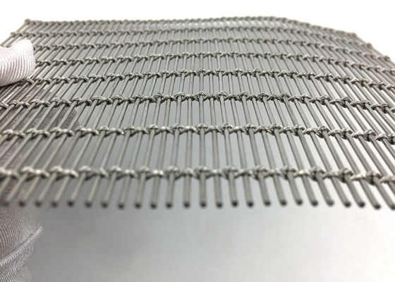 Ss316l Woven Wire Cable Architektoniczna rozszerzona siatka metalowa do elewacji