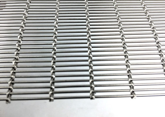 Ss316l Woven Wire Cable Architektoniczna rozszerzona siatka metalowa do elewacji