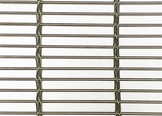 Ss316 Architektoniczna siatka ze stali nierdzewnej Elastyczna okładzina elewacyjna z drutu budowlanego