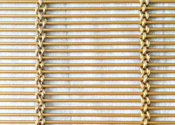 Golded Color 316l Siatka architektoniczna ze stali nierdzewnej Dekoracyjna farba Metalowa przegroda