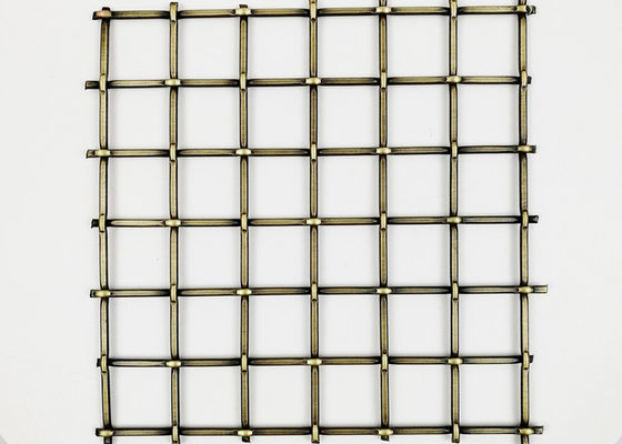 Antyczna mosiężna szafka meblowa Architektoniczna siatka druciana ze stali nierdzewnej 5,5 mm