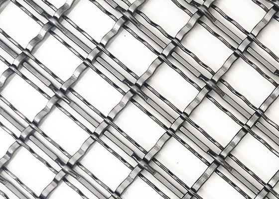 4,4 mm, czarny, architektoniczny, tkany panel z siatki drucianej, dekoracyjny metal