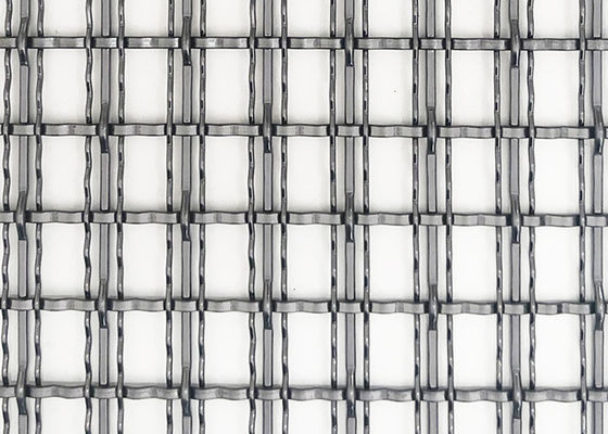 4,4 mm, czarny, architektoniczny, tkany panel z siatki drucianej, dekoracyjny metal