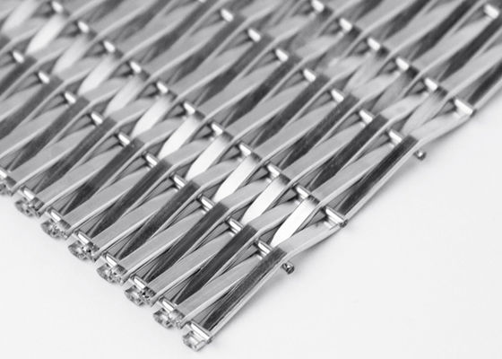 Wewnętrzna okładzina ścienna Architektoniczna tkana metalowa siatka 3,6 mm Certyfikat ISO9000