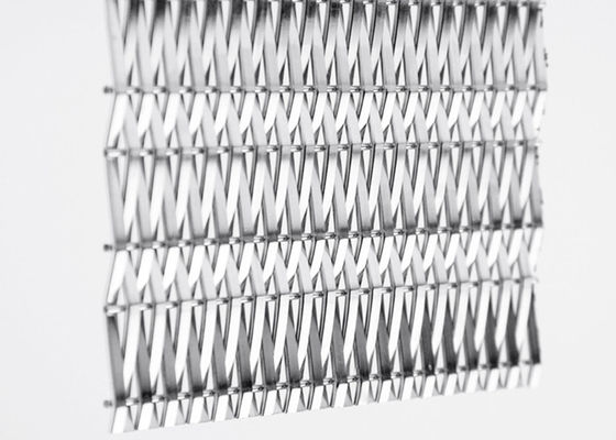 Wewnętrzna okładzina ścienna Architektoniczna tkana metalowa siatka 3,6 mm Certyfikat ISO9000