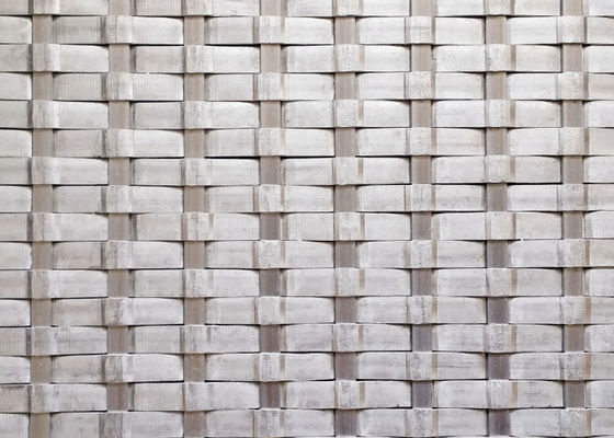 Aluminiowe płaskie plecione panele z siatki drucianej 3,0 m do sufitu ognioodpornego