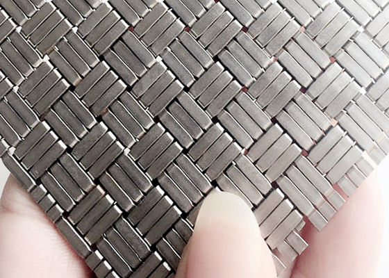 304SS 1,8 mm Dekoracyjne plecione stalowe panele siatkowe do kabiny windy