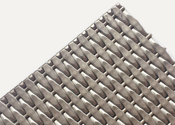 Metalowe dekoracyjne plecione panele z siatki drucianej o maksymalnej szerokości 31,5 m, nierdzewne