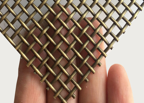 1,8 mm antyczna mosiężna siatka druciana ze stali nierdzewnej z brązowej siatki metalowej do szkła laminowanego