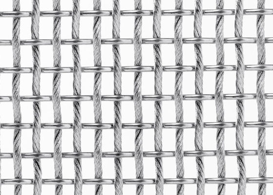 SS316L Elastyczna metalowa tkanina architektoniczna do fasad chroniących przed słońcem