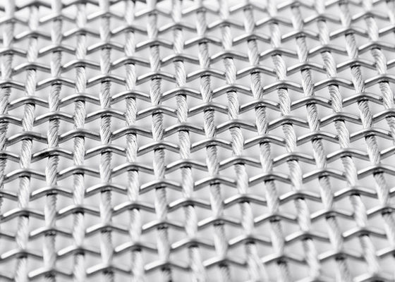 SS316L Elastyczna metalowa tkanina architektoniczna do fasad chroniących przed słońcem