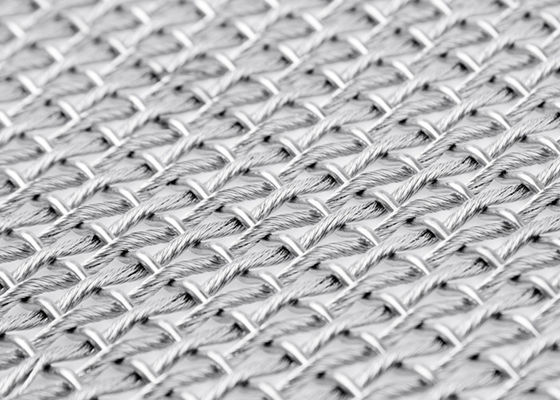 SS316L Elastyczna metalowa tkanina architektoniczna do fasad chroniących przed słońcem