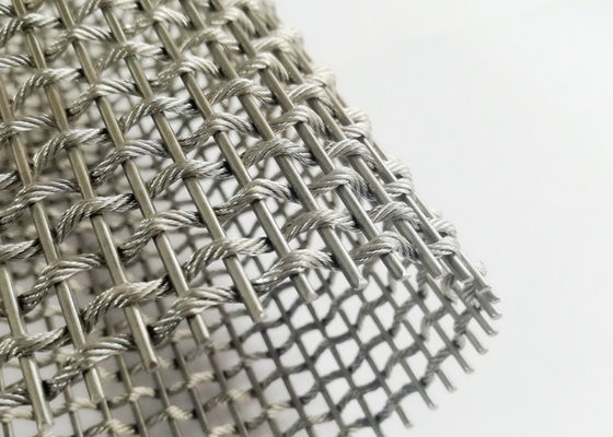 Architektoniczny elastyczny metalowy ekran dekoracyjny z siatki metalowej do windy