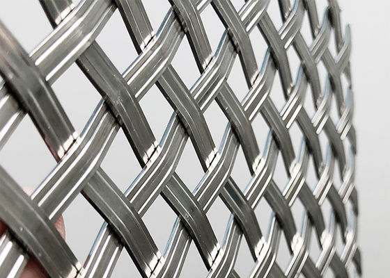 Architektoniczne panele z siatki drucianej o gładkim splocie o średnicy 0,8 mm