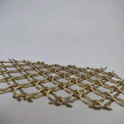 400 Mesh Pvd Gold Dekoracyjna sieć metalowa do zastosowań komercyjnych