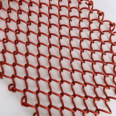 Anodizing Customized Coil Mesh Drapery Grubość 0,5-2 mm