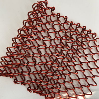 Anodizing Customized Coil Mesh Drapery Grubość 0,5-2 mm