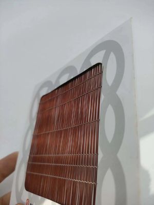 1-2 m szerokości Szkło Laminate Wire Mesh Czerwony kolor Dekoracyjny przełącznik