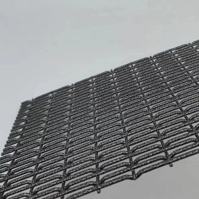 Wysokiej wytrzymałości Architektoniczna sieć metalowa Polerowanie w stylu płaskiej tkaniny