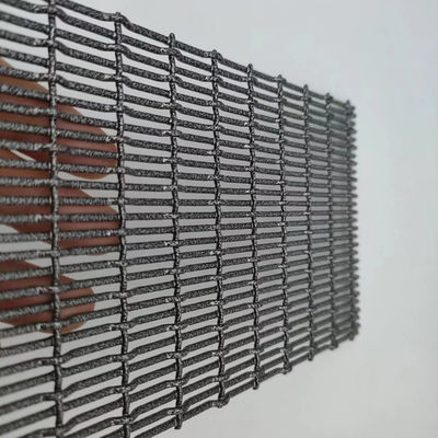 Wysokiej wytrzymałości Architektoniczna sieć metalowa Polerowanie w stylu płaskiej tkaniny