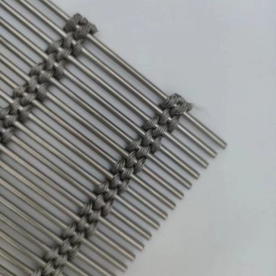 Rozwiązanie podziału pomieszczeń elastyczna tkanina z siatki metalowej PVD do pokrycia ściany