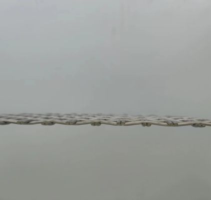 Srebrny 1,2 mm Architektoniczny Woven Wire Mesh Superior Security Fencing Solution