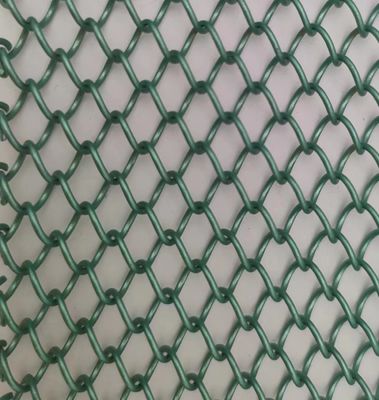 Zielona Aluminiowa Włókna Architektoniczna Woven Mesh Dla Uniwersalnych Rozwiązań Dekoracyjnych