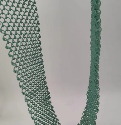 Zielona Aluminiowa Włókna Architektoniczna Woven Mesh Dla Uniwersalnych Rozwiązań Dekoracyjnych