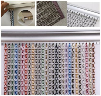 Dekoracyjny metalowy 2,0 mm łańcuch złącza Fly Screen jako strop na zamówienie