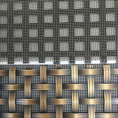 2-6mm Wielkość siatki Dekoracyjne metalowe siatki w kształcie dziury kwadratowej