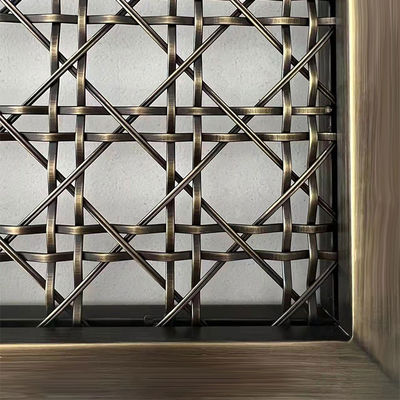 Elevate Dekoracja wnętrz Metalowy Grill Mesh Eco Friendly Twill Weave