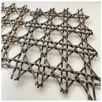 Elevate Dekoracja wnętrz Metalowy Grill Mesh Eco Friendly Twill Weave