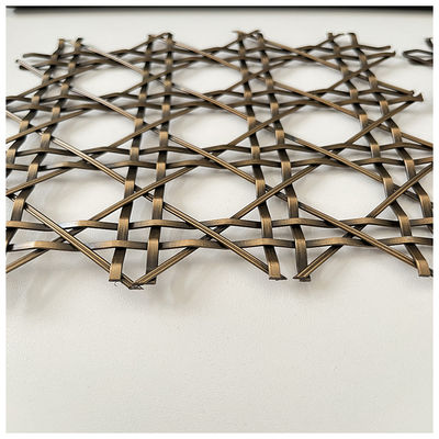 Elevate Dekoracja wnętrz Metalowy Grill Mesh Eco Friendly Twill Weave