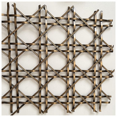 Elevate Dekoracja wnętrz Metalowy Grill Mesh Eco Friendly Twill Weave