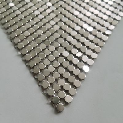 Srebro zasłona metalowa siatka tkanina metalowa siatki zasłony do projektowania wnętrz