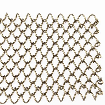 Blindy metalowe 80% powierzchnia otwarcia 1,0 mm średnica drutu zasłony rozdzielcze wewnętrzne