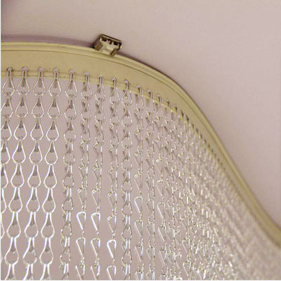 Aluminiowy łańcuch zasłona kominek Spark Screen Mesh Zasłony Metalowe łańcuch zasłony