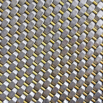 Prężnica drutu 0,8 mm 2,0 mm Panel sieci ze stali nierdzewnej Plain Weave For Cover Wall