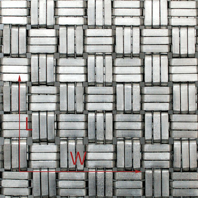 Płytka tkanina architektoniczna Panel sieciowy Prężnica drutu 0,8 mm 2,0 mm